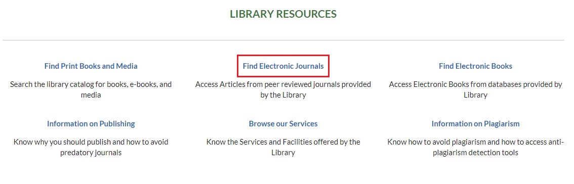 Find electronic resources